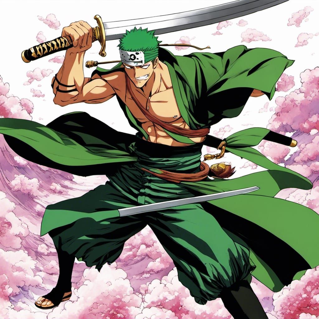 Zoro from One Piece Napping, Oda Style