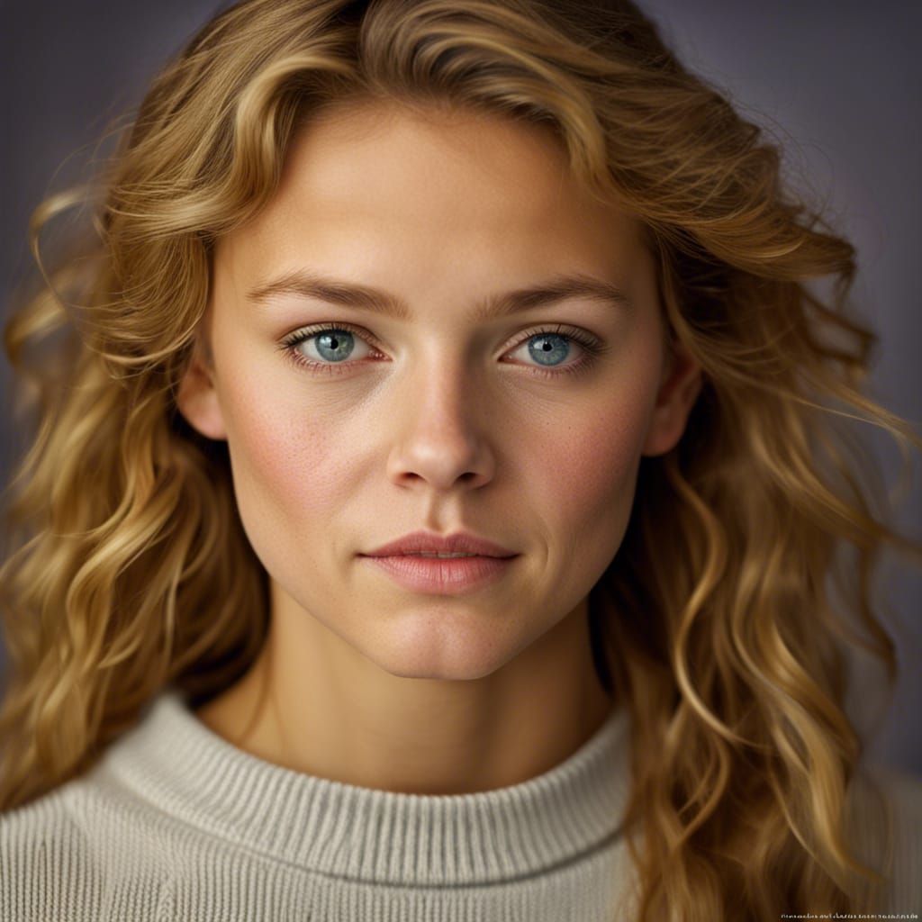 Professional Portrait of a Young Woman with Bokeh