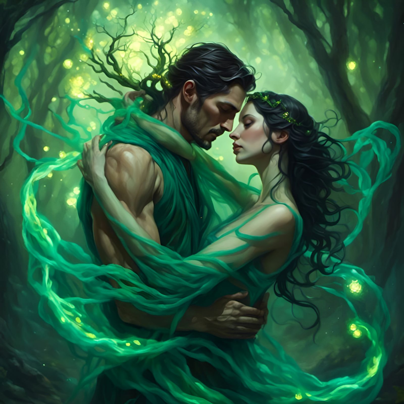 We were tangled up like branches in a flood