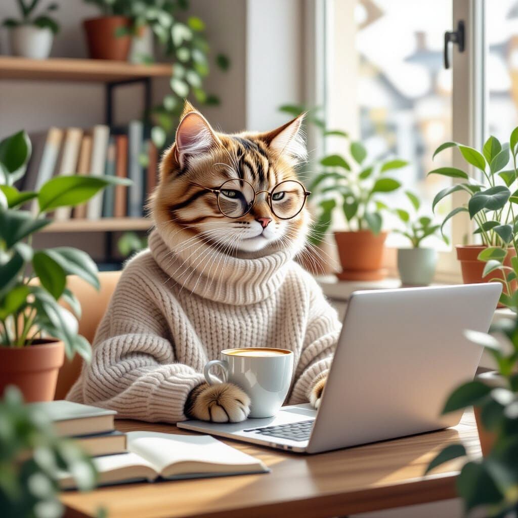 a Millennial cat