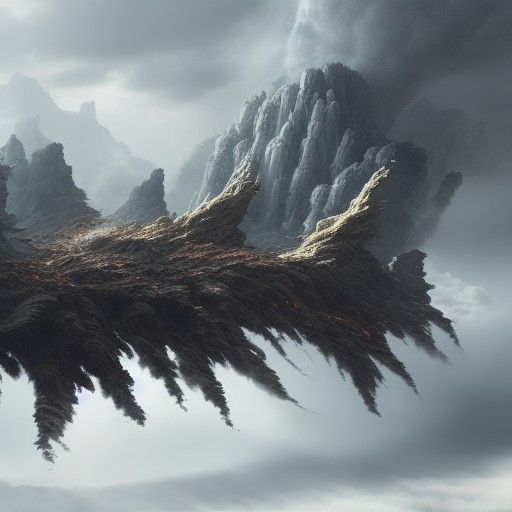 Epic Air Elemental Digital Matte Painting