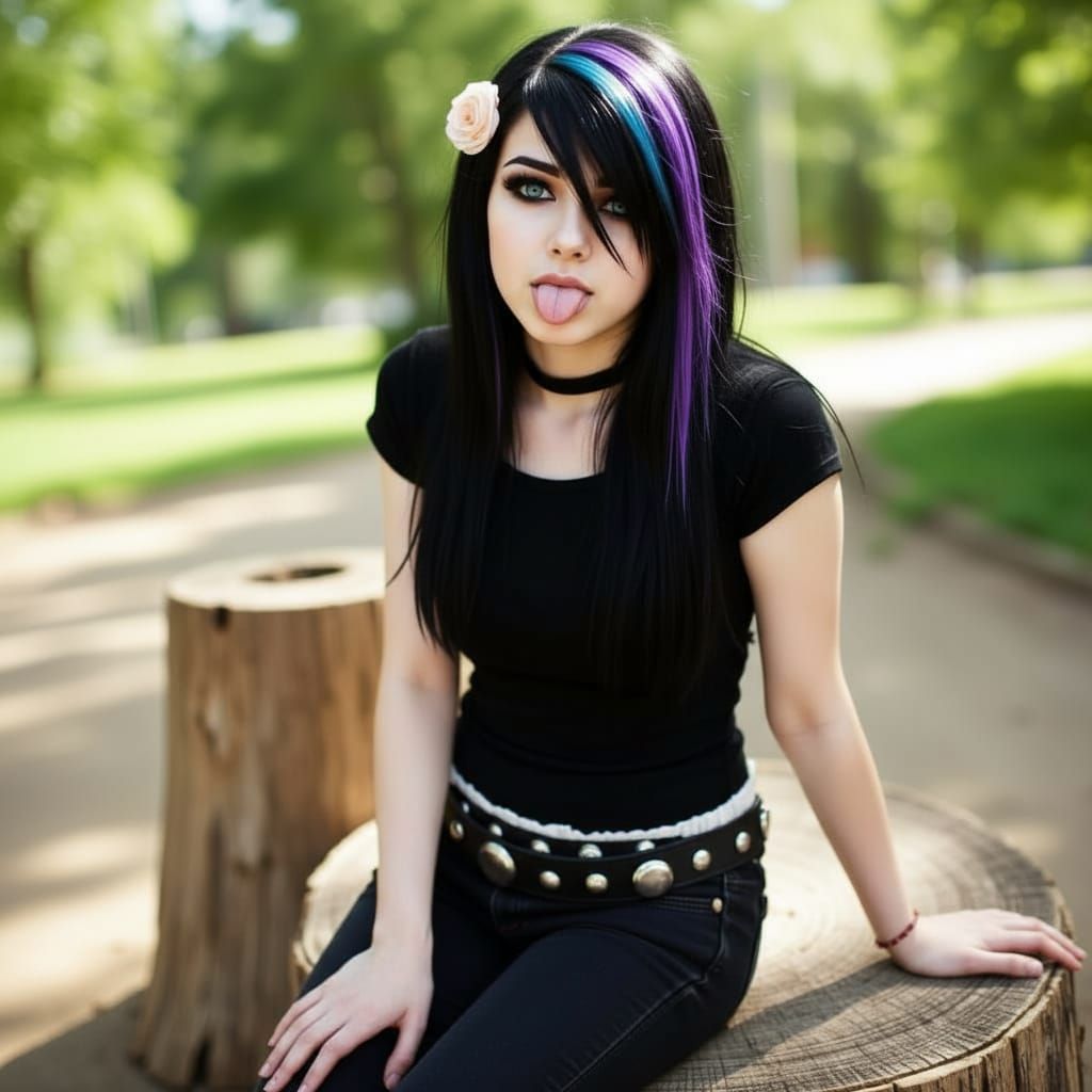 This is how she poses for pictures