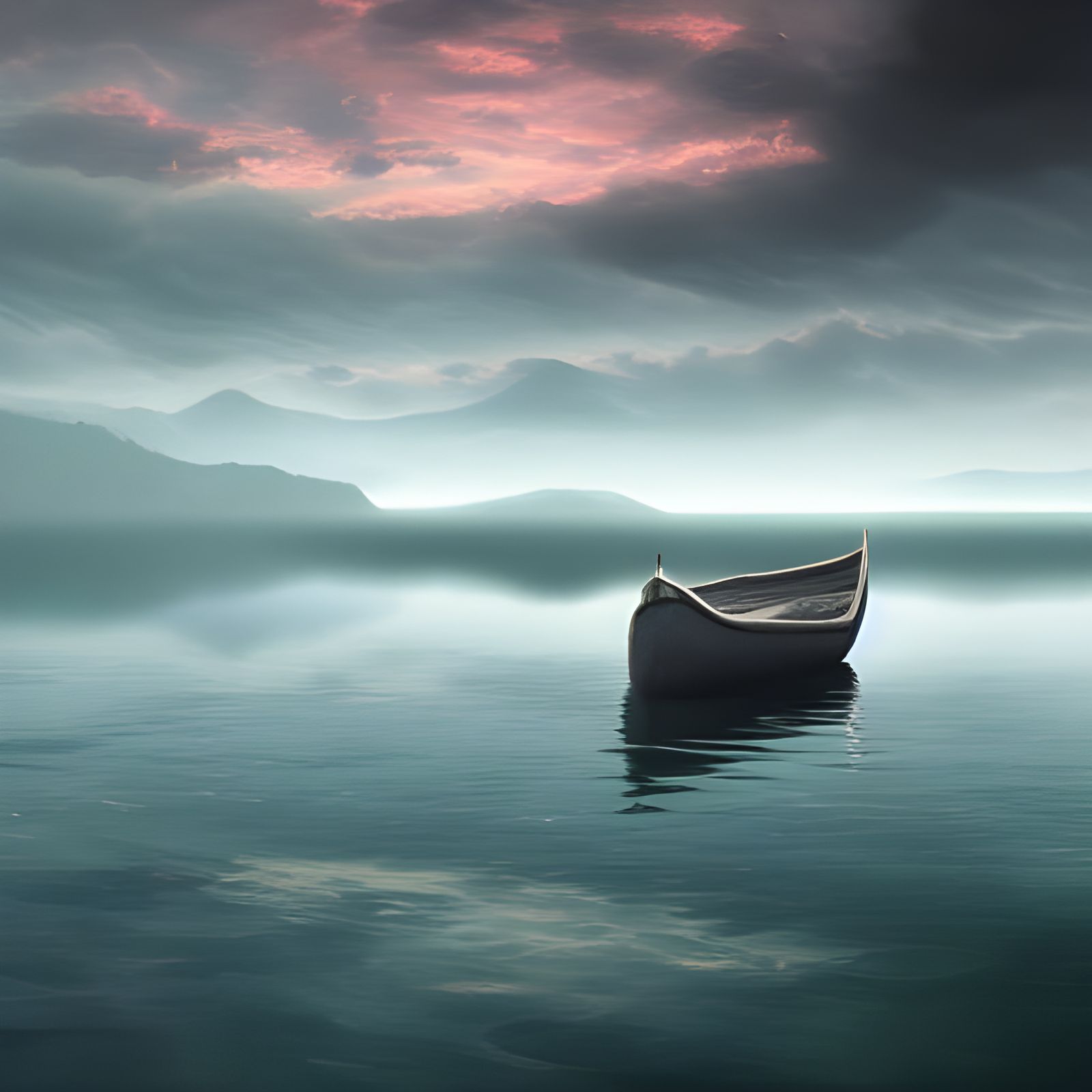 Infinite Lake Horizon in Hyper-Realistic Style