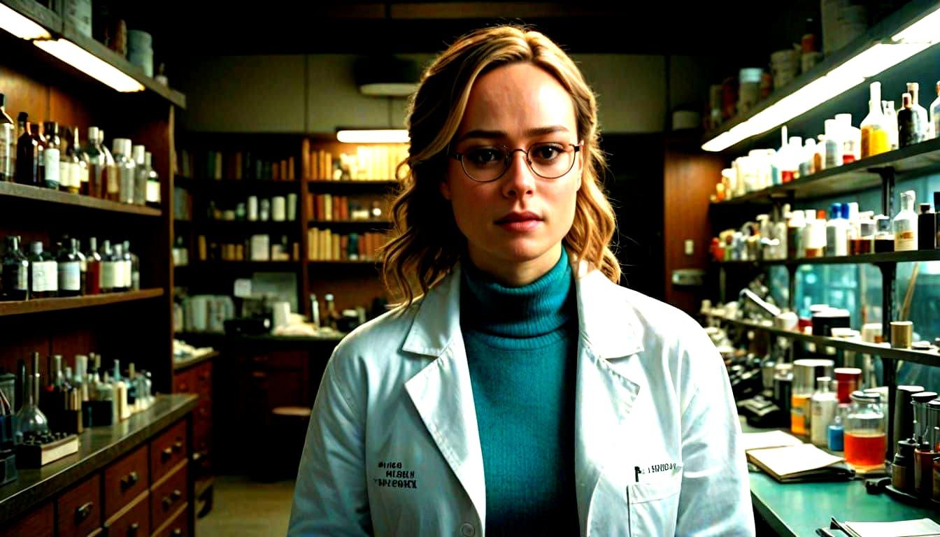 Brie Larson in Cinematic Chemistry Lab