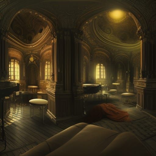 Hyperrealistic Fantasy Landscape with Intricate Detail