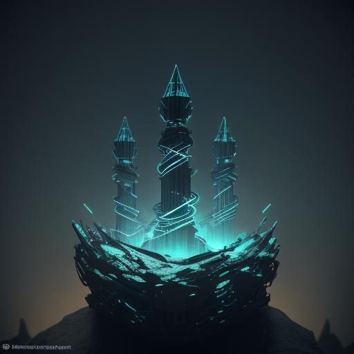 Cyberpunk Robot Meditation on Mechanical Palm