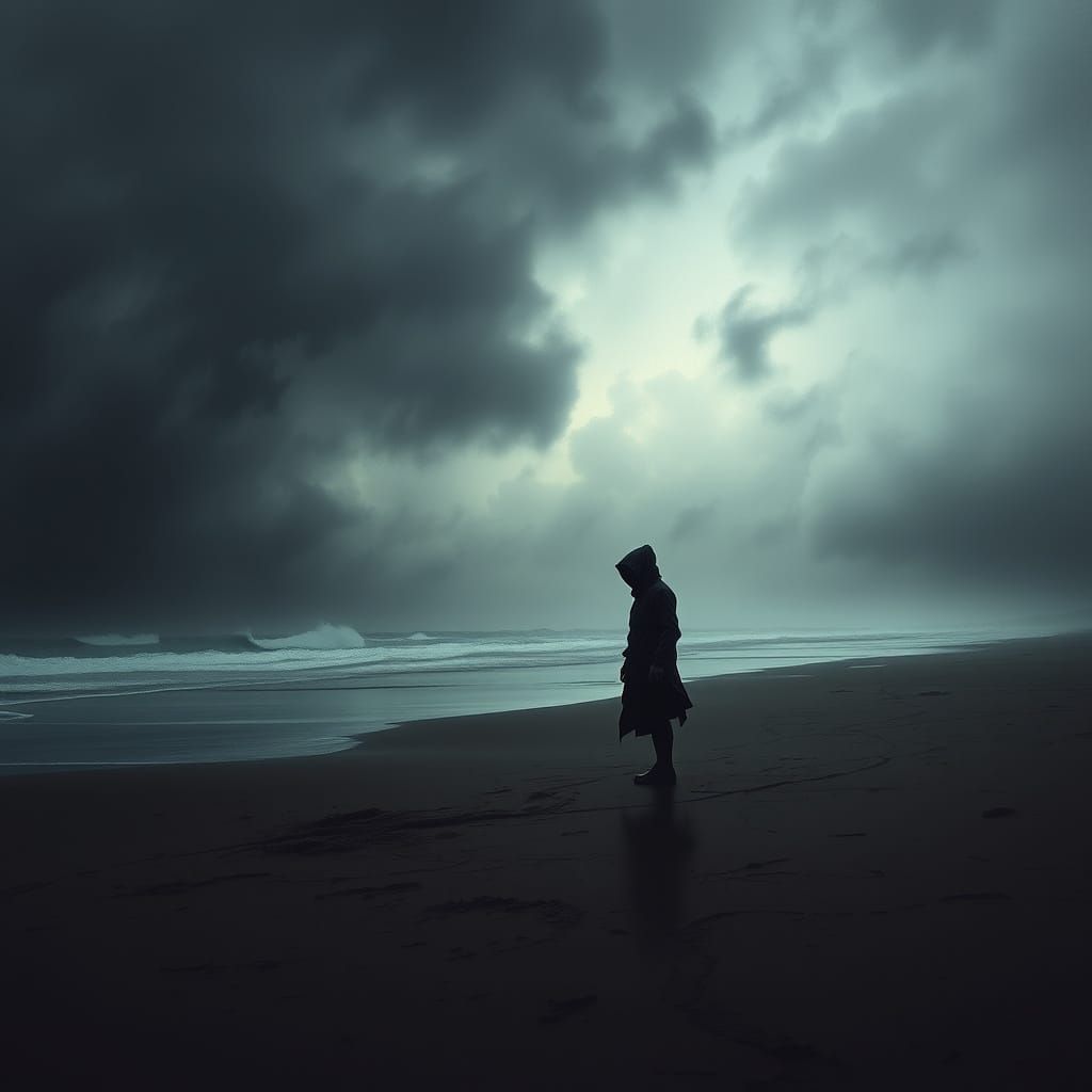 Desolate Beach: A Study in Dystopian Romanticism