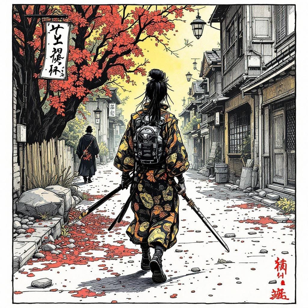 Ukiyo-e Meets Anarchic Fantasy in Japanese Scroll