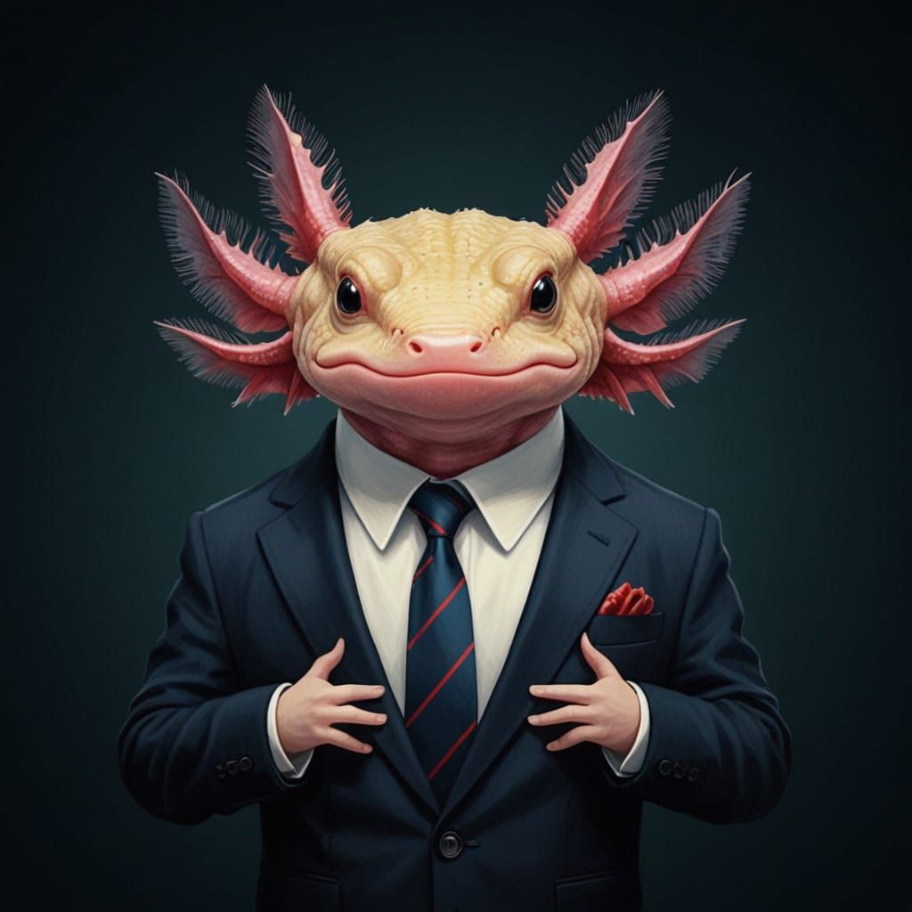 Formal Axolotl Executive Attire