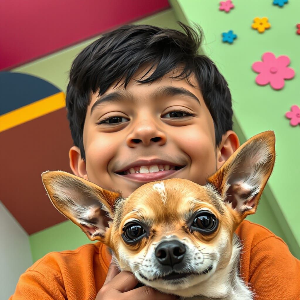 Portrait with your favorite pet