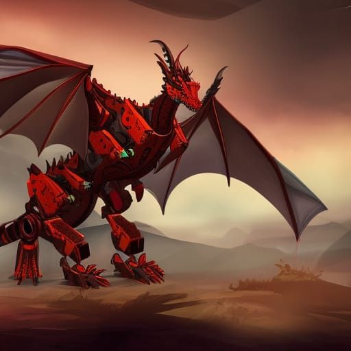 Dragon Mech Generated by AI