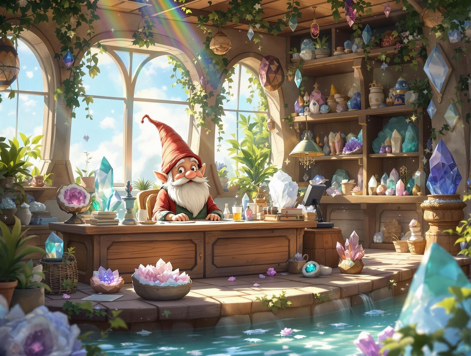 Gnome's Crystal Shop: Studio Ghibli Floating Island