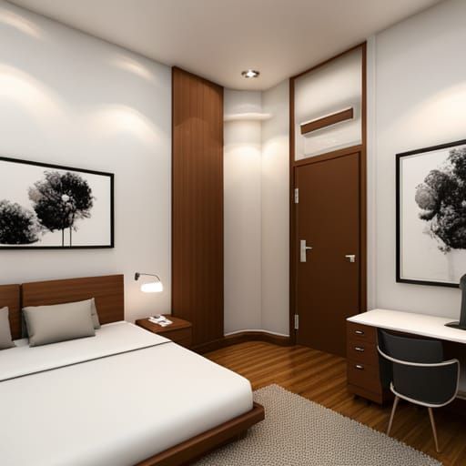 Starry Night Inspired Landscape in Oil Painting Style