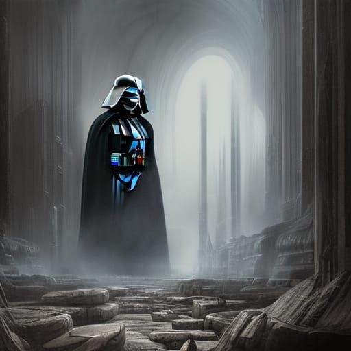 Epic Darth Vader Digital Matte Painting