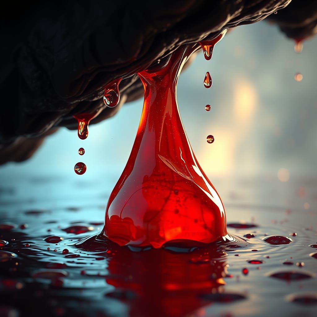 Ethereal Raindrop Descends from Infernal Depths