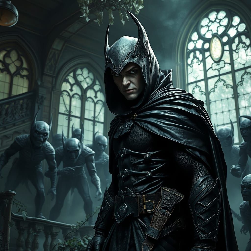 Supervillain Commands Golem Army in Decaying Mansion