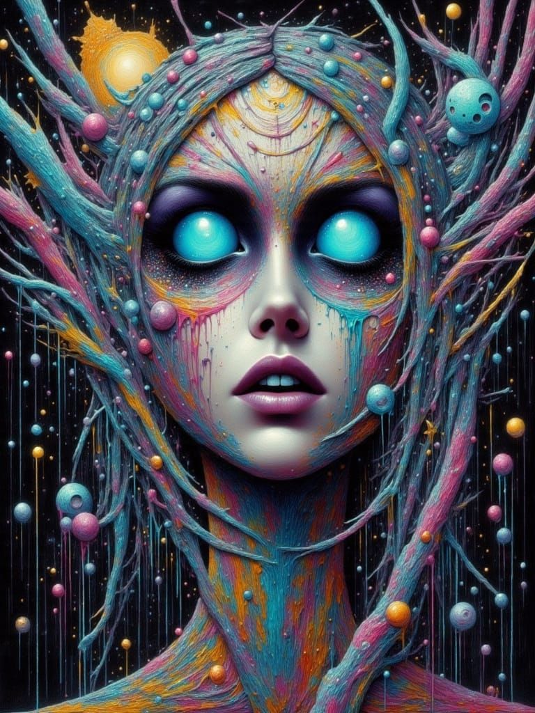 Abstract Soundwave Visualized as Ethereal Form