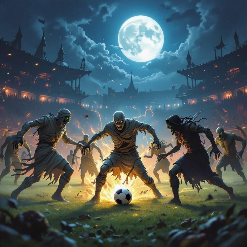 Monsters Invade Soccer Pitch: Zombies, Witches, and Werewolv...