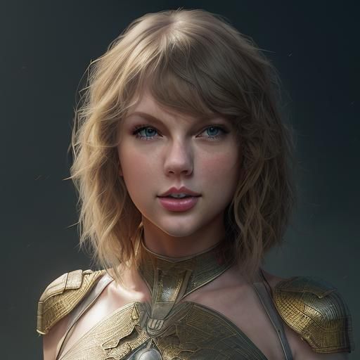 Taylor Swift Portrait in Art Nouveau Style