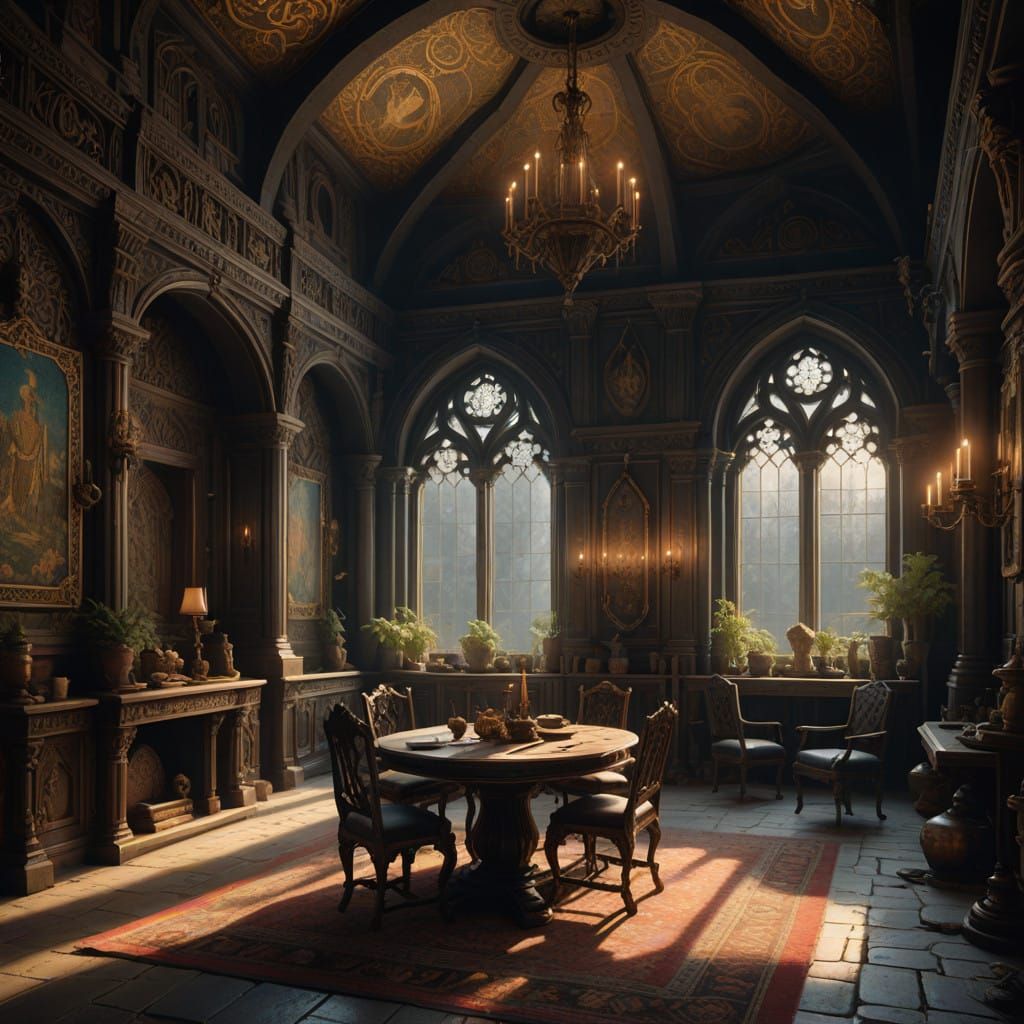 Ethereal Entrance Hall Hideaway in a Forgotten Castle