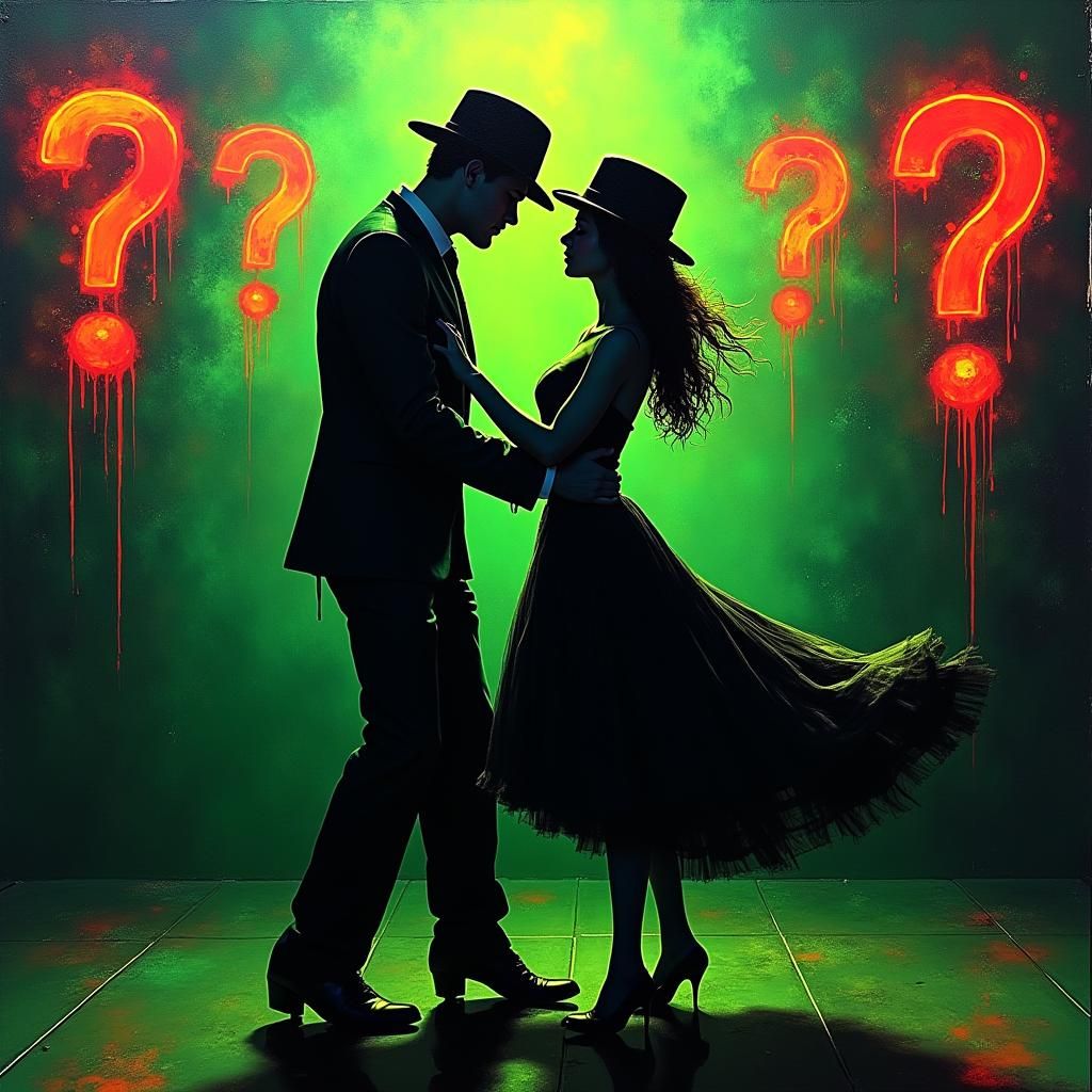 Silhouettes Dancing in a Ballroom of Riddles