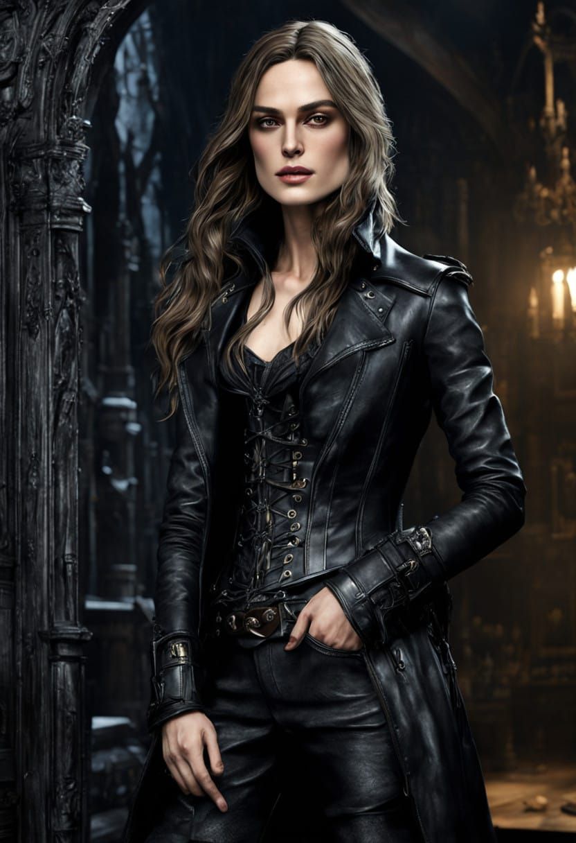 Gothic Hunteress in Dark Victorian Style