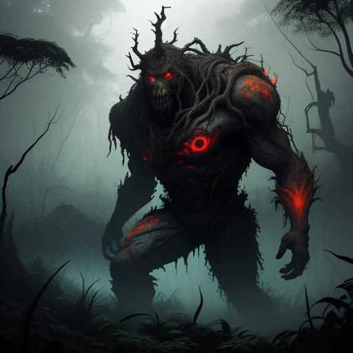 Colossal Root Creature Emerges from Earth Depths