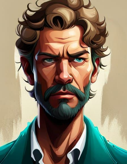 Gangster Shaggy and Scooby Doo: Hyperrealistic Portrait