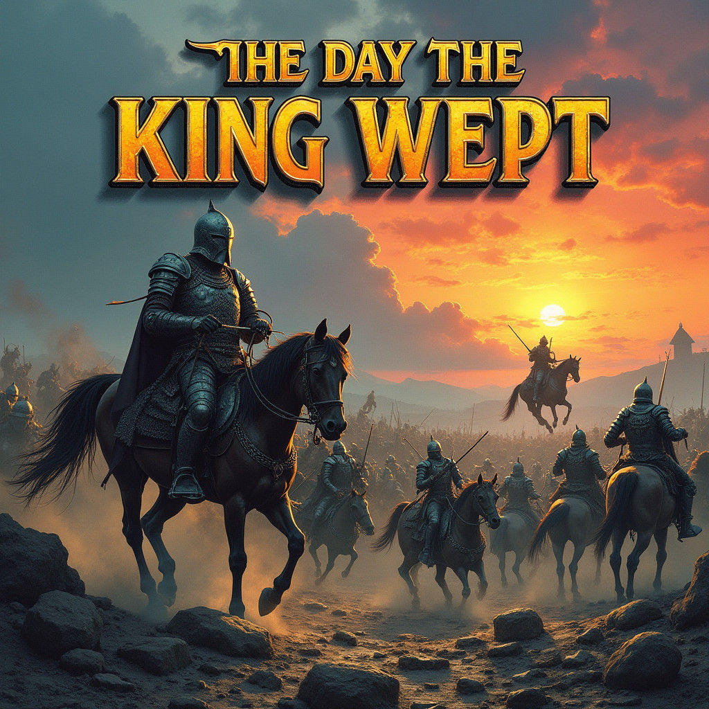 Epic Fantasy Battle Scene for Novel Cover