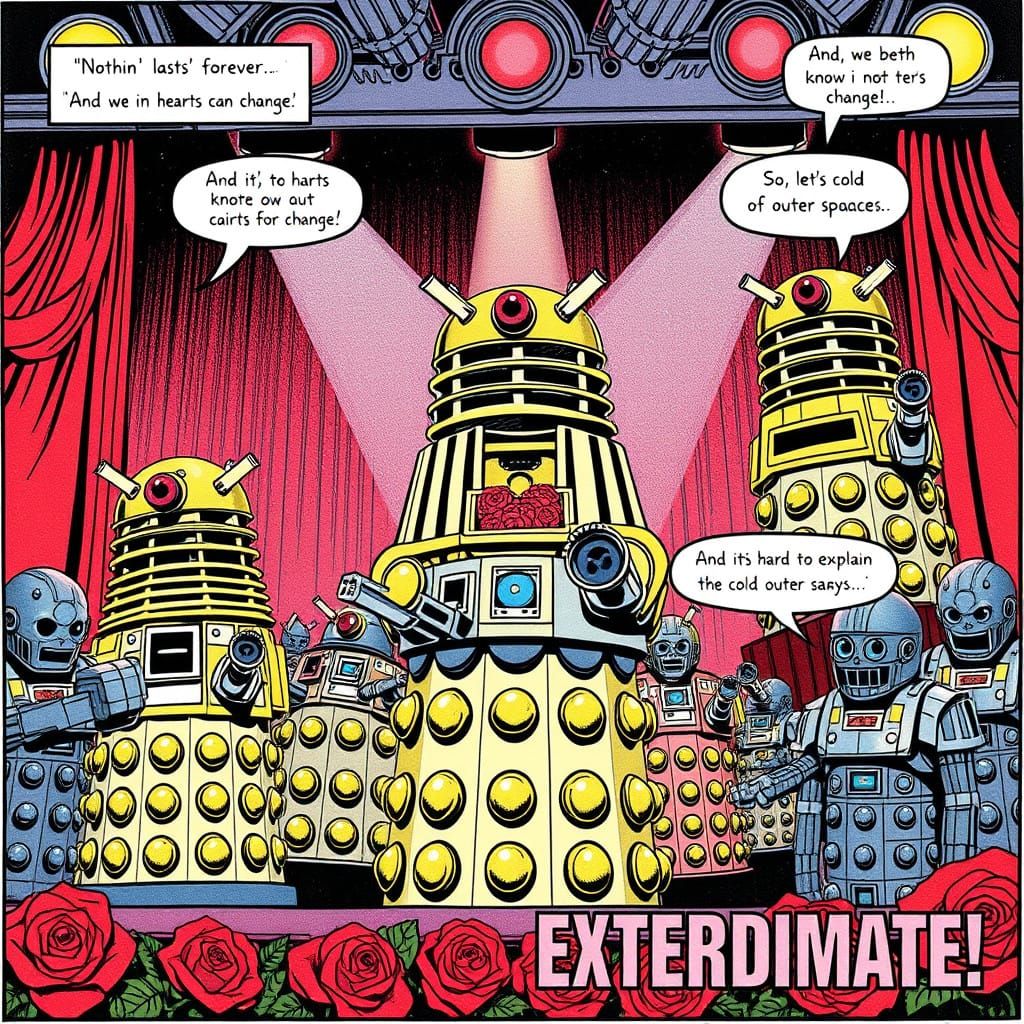 Daleks n' Roses: rockstar daleks I