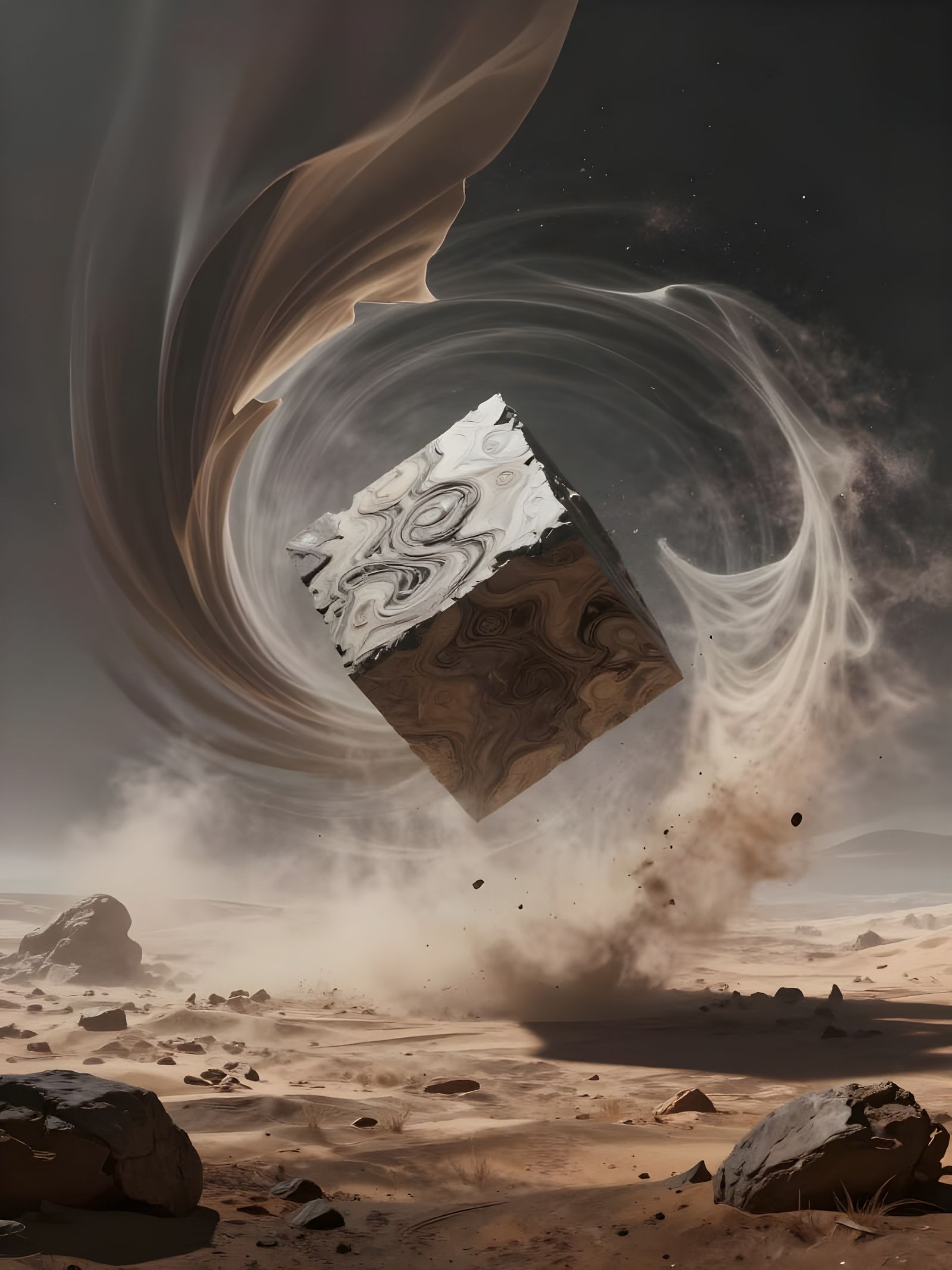 Collapsing Dimensions Portal in Alien Wasteland