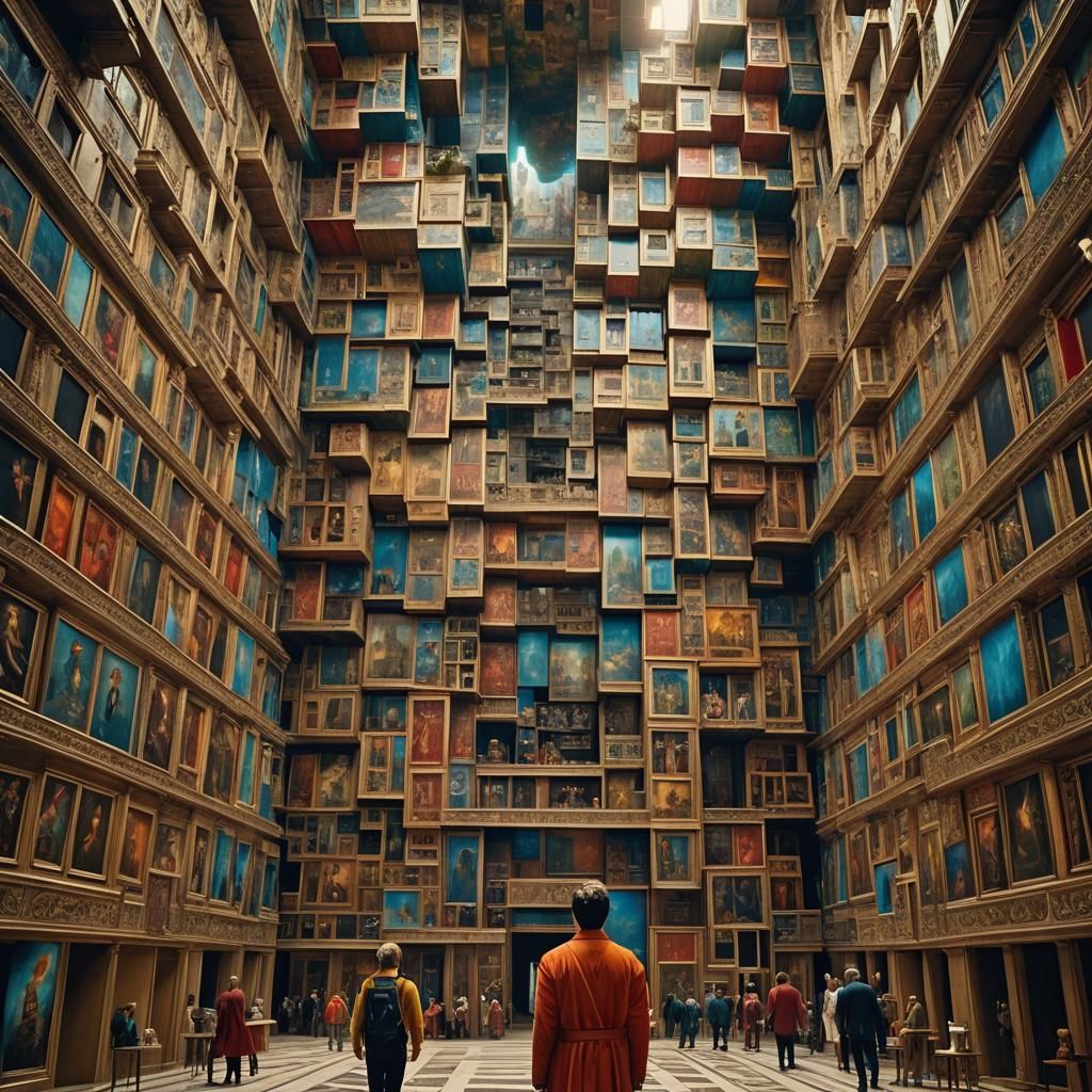 Epic Fortress Room with Heart Paintings