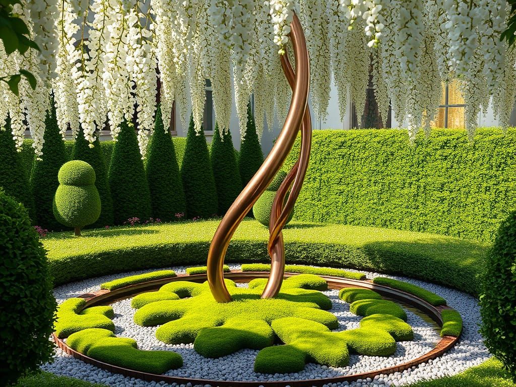 Surreal Garden Oasis in Dreamy Hyperreal Style