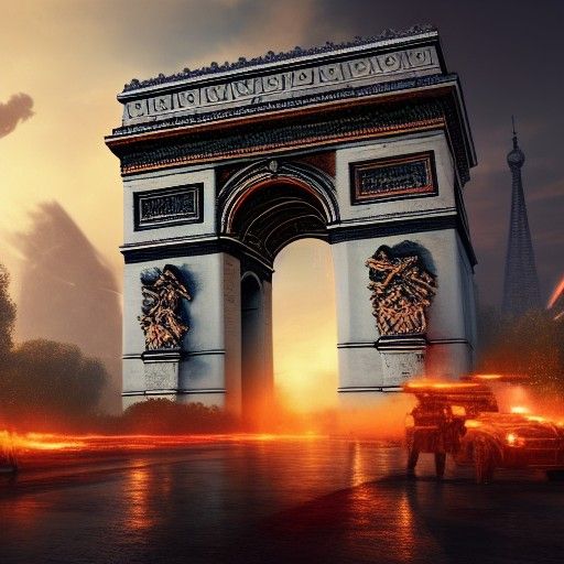 The Arc de Triomphe