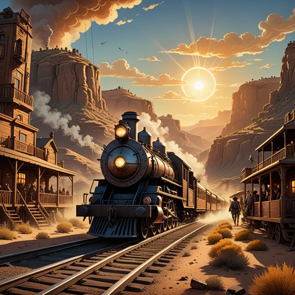 Once Upon a Tea Party Train in the Old West
