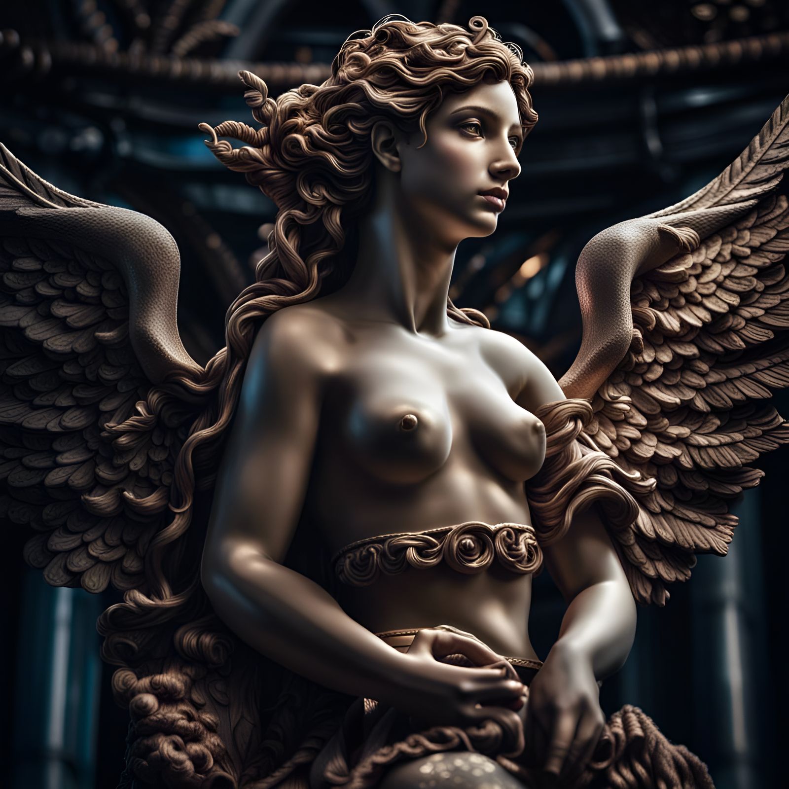 Hyperrealistic Portrait of Aphrodite in High Definition