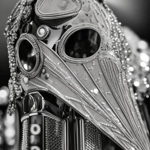 Hyperrealistic Chrome Fashion in HDR