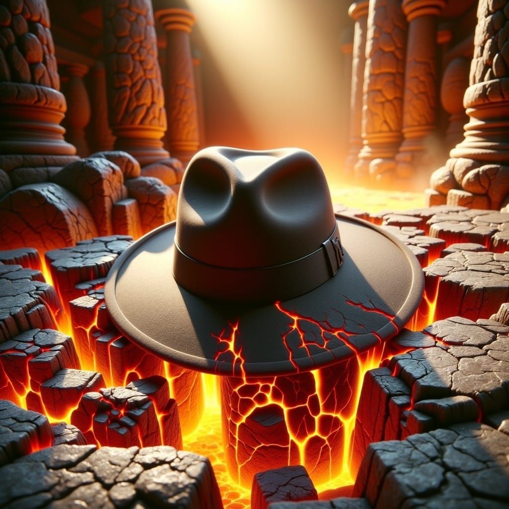 Indiana Jones Fedora in Magma Style