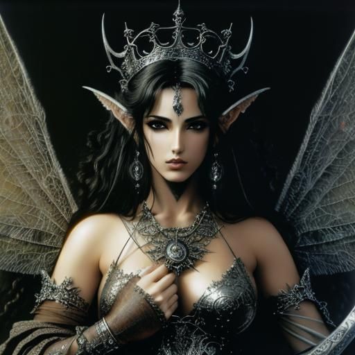 Love Queen Witch Fairy in Hyperrealistic Style