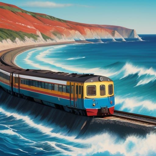 On a spring coloured train I’ll go with you
To the sea, I wa...