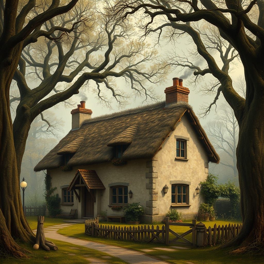 Charming Irish Cottage Amongst Oaks, Fairytale Style