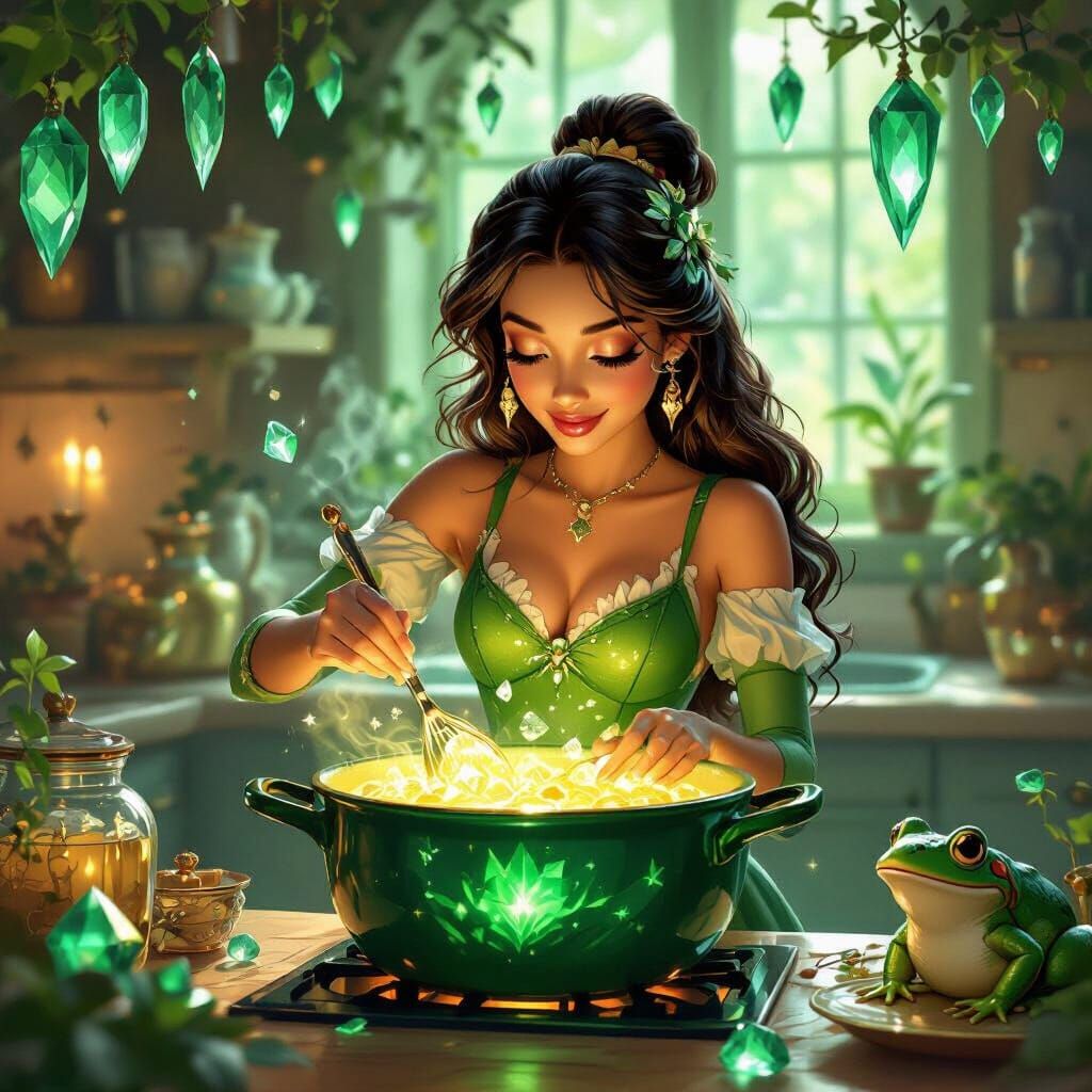 Tiana The Crystal Cook With Glowing Pot