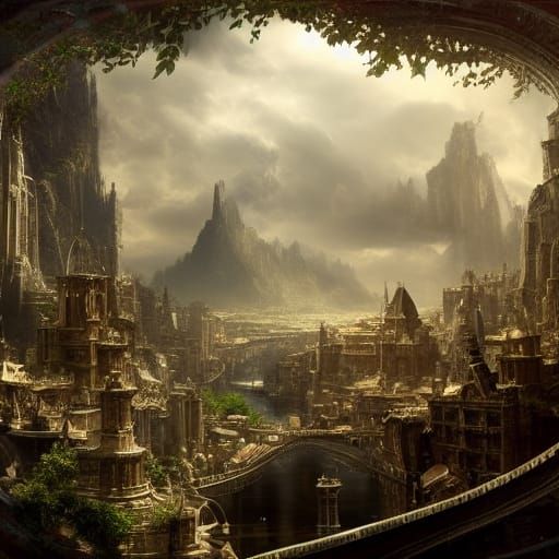 Epic Cat Portrait in Digital Matte Painting Style