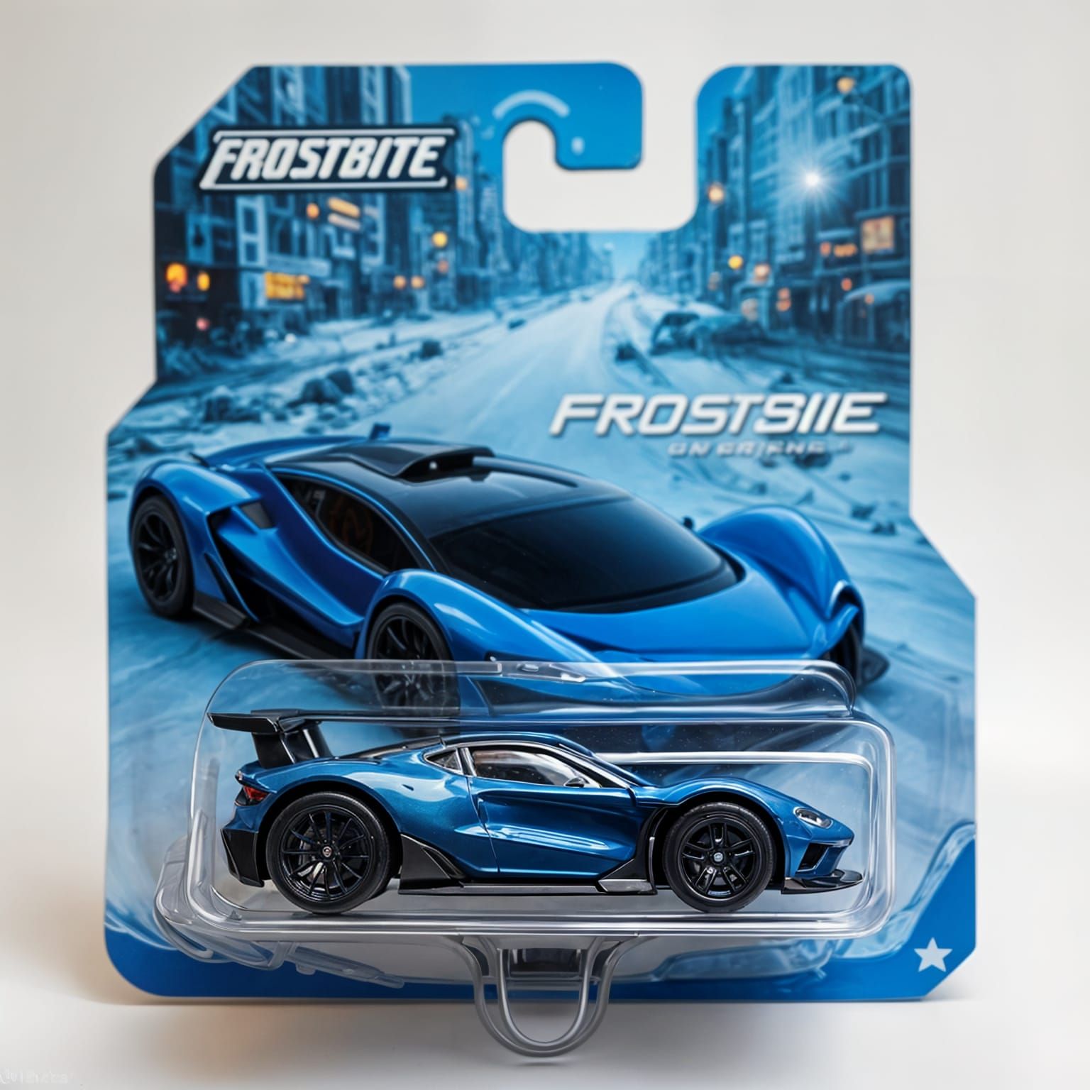 Futuristic Die-Cast Car with Cyberpunk Edge