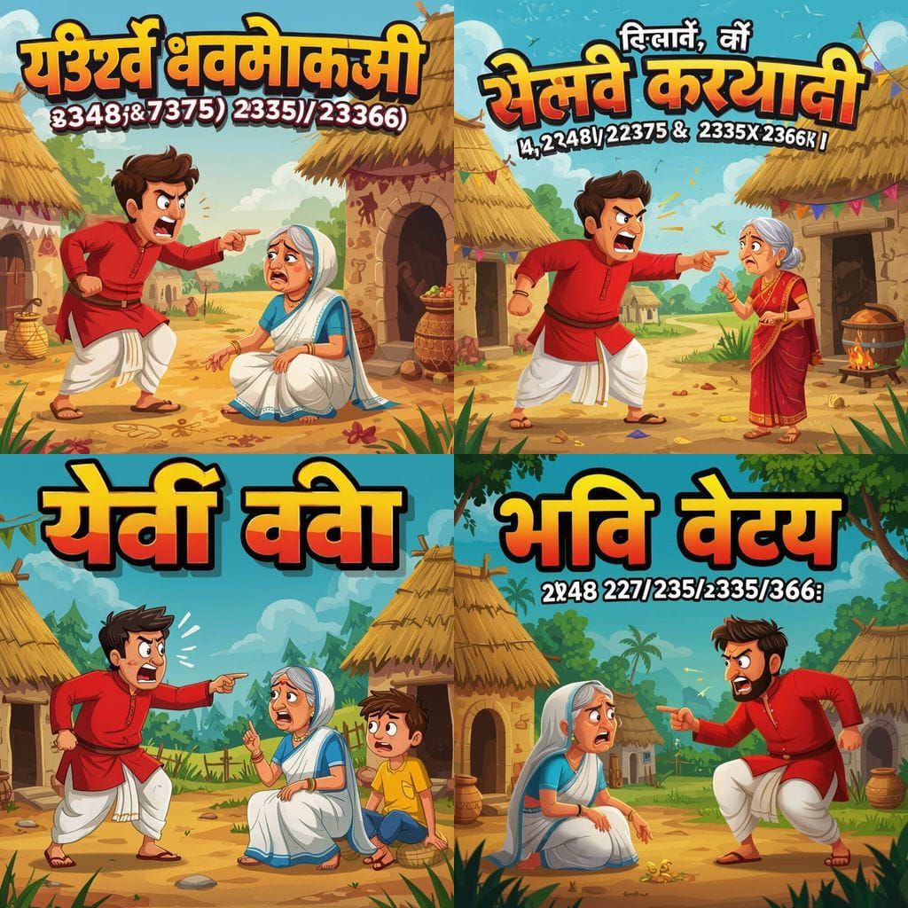 Emotional Indian Village Scene: Greedy Son Confronts Mother