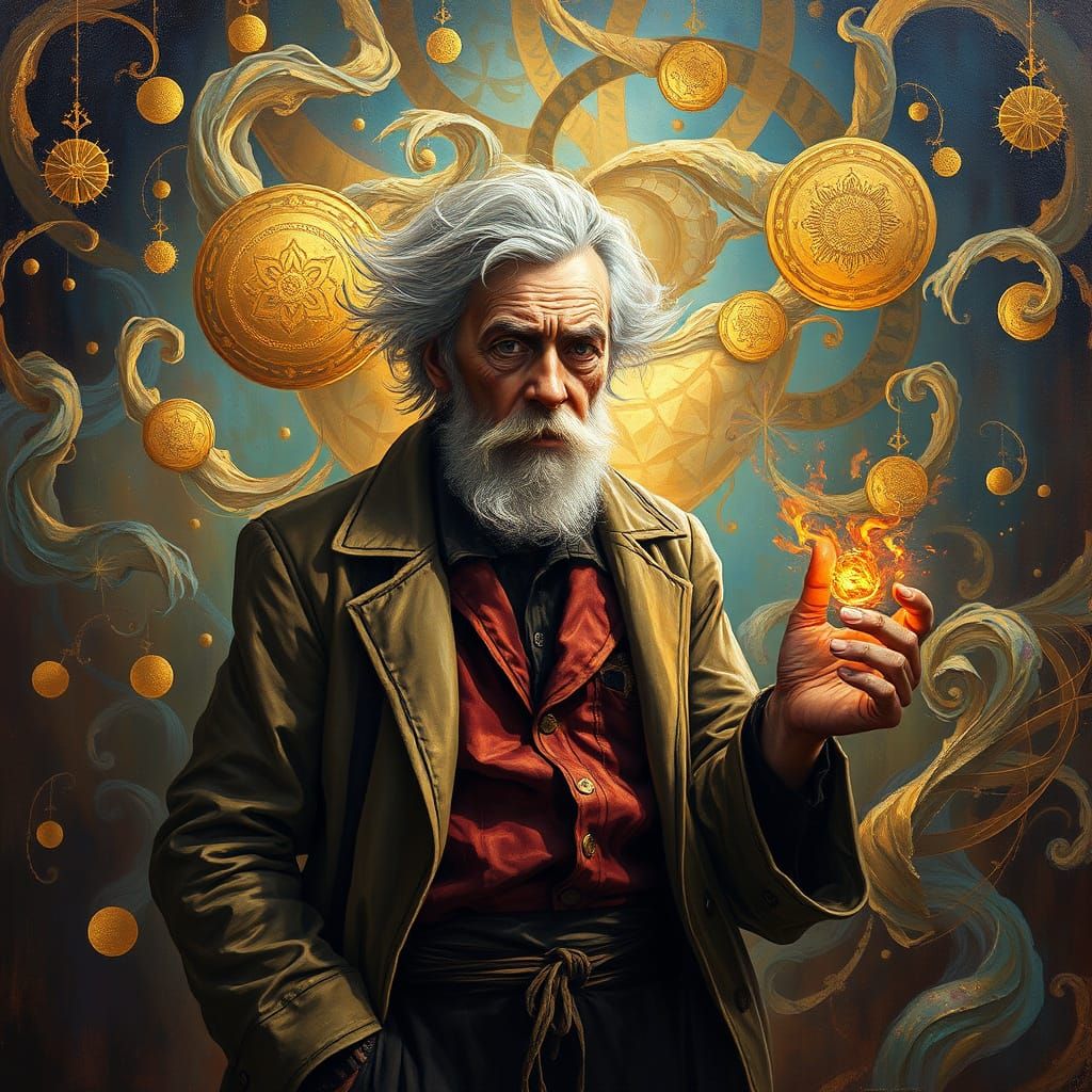 Ethereal Genius Amidst Whirling Fantasies