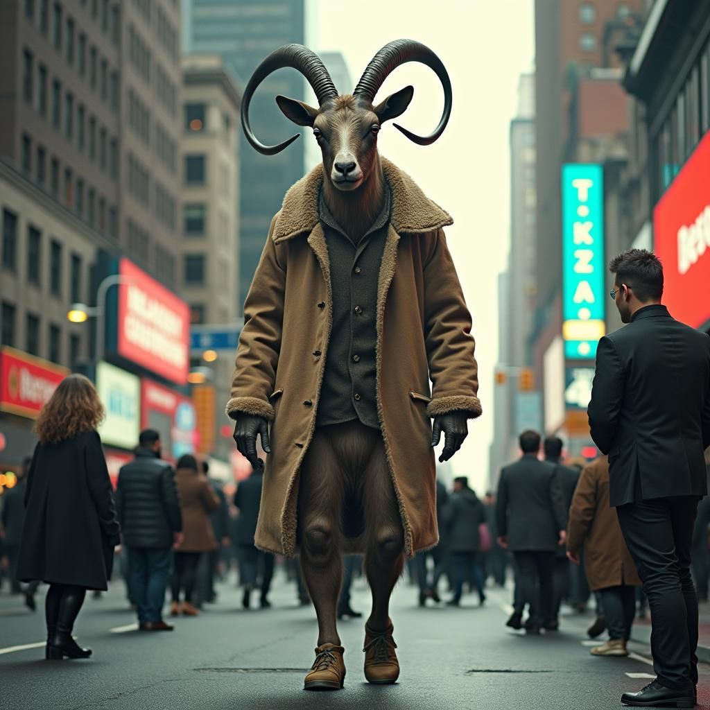 Alien Goat Wanders New York City