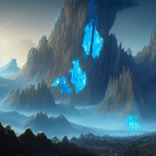 Fantastical Mr. Blue Sky Matte Painting