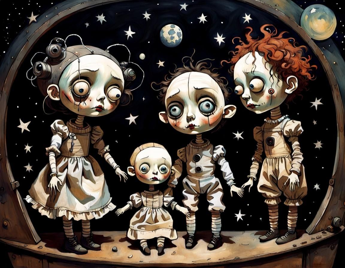 Creepy Doll Puppets in Outer Space, Mischief Afoot