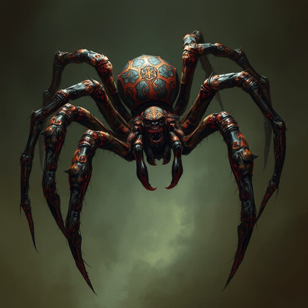 Demonic Spiders Transformed by Dark Magic